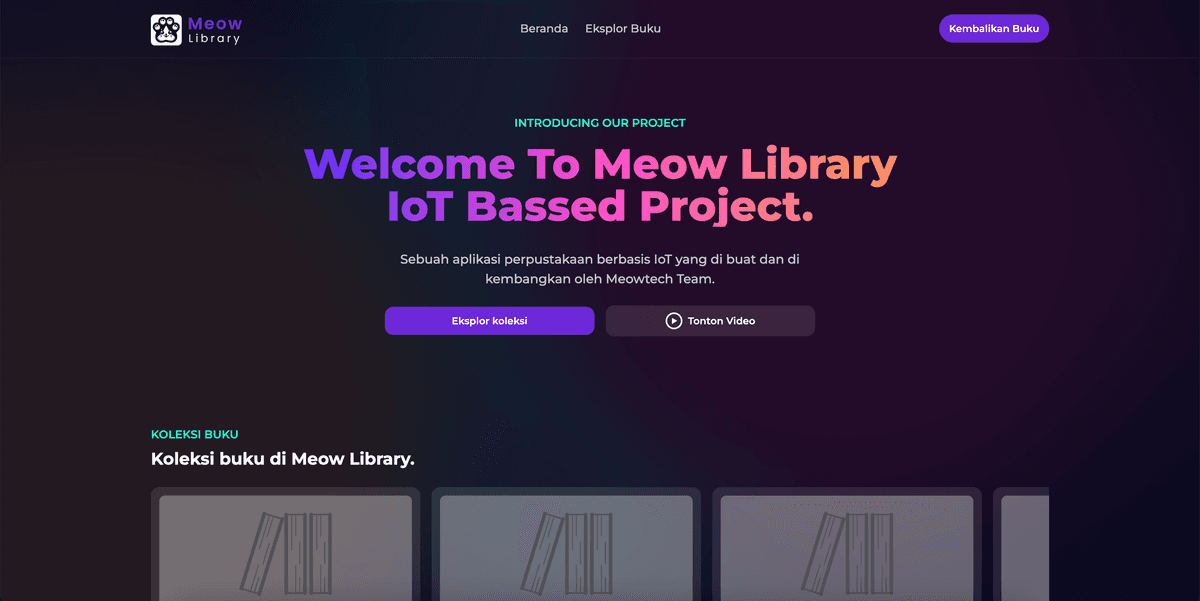 IoT Bassed Project - Meow Library